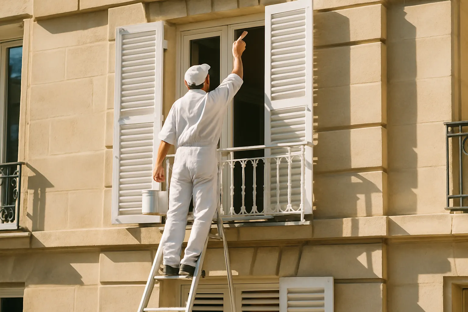 Peinture de volets et façade